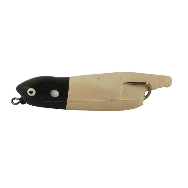 Isca Artificial Zara Pro Pro Line cor branco com cabeca preta – 9,5cm 15g