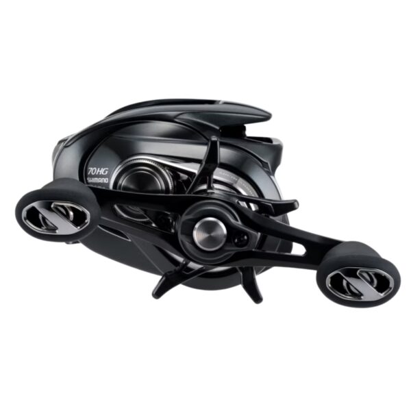 Carretilha Shimano Metanium DC com Freio Digital I-DC5 vista manivela