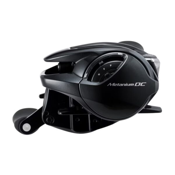 Carretilha Shimano Metanium DC com Freio Digital I-DC5 vista tampa lateral