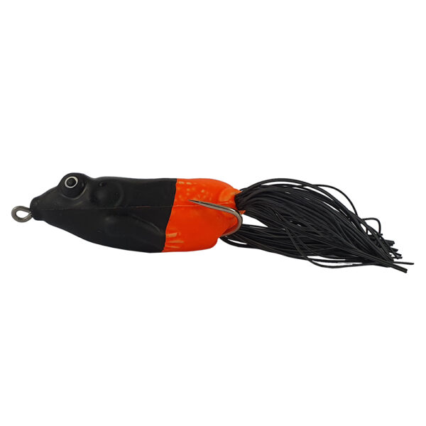 Isca Artificial O Frog Frog Life cor Laranja com cabeça preta – 6cm 13g