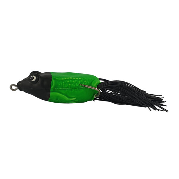 Isca Artificial O Frog Frog Life cor Verde com cabeça preta – 6cm 13g