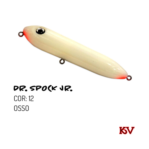Isca KV Dr Spock Jr 9,5cm 17g – Ação Zara de superfície cor 12 osso