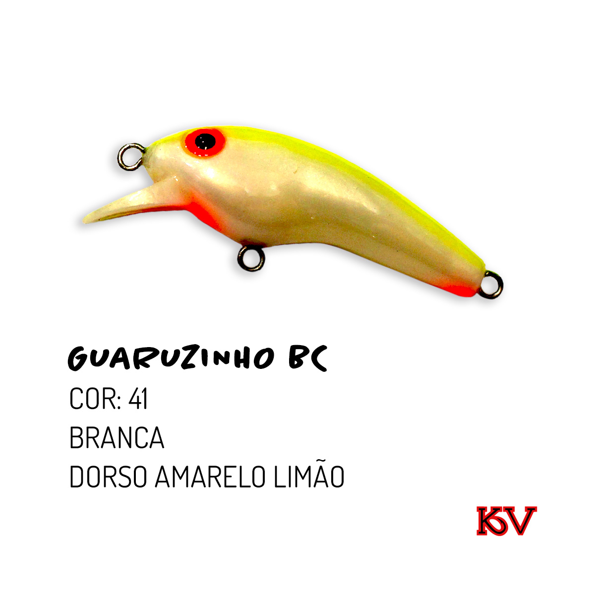 Isca Artificial Guaruzinho BC KV – 5 cm / 4,3 g Meia‑água - Image 7