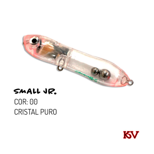 Isca Artificial Small Jr KV 7,5cm 10,5g Zara com som rattlin cor 00 cristal puro