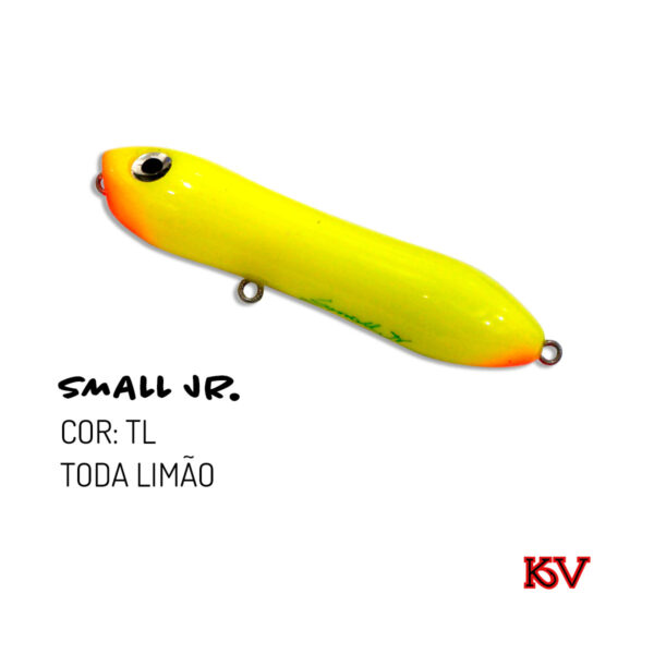 Isca Artificial Small Jr KV 7,5cm 10,5g Zara com som rattlin cor toda limão