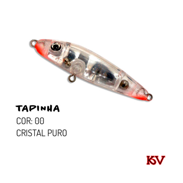 Isca Artificial Tapinha KV 6g 6,5cm Stick Zara Superfície Cor 00 cristal puro