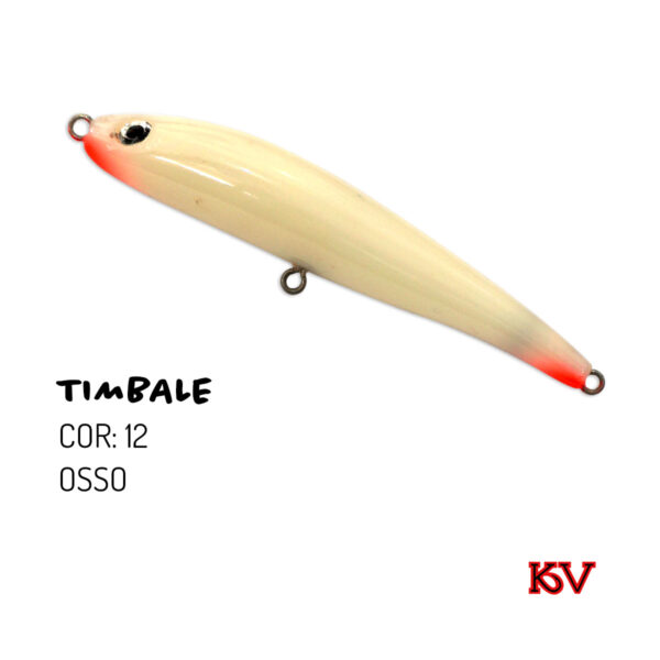 Isca KV Timbale 7g – Stick de superfície 9cm com ação errática cor 12 osso