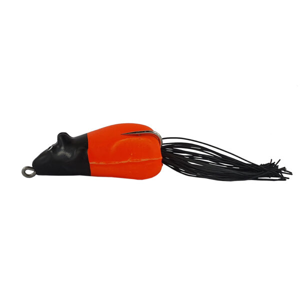 Isca Artificial Giro Frog Life cor Laranja com cabeça preta – 8cm 16g