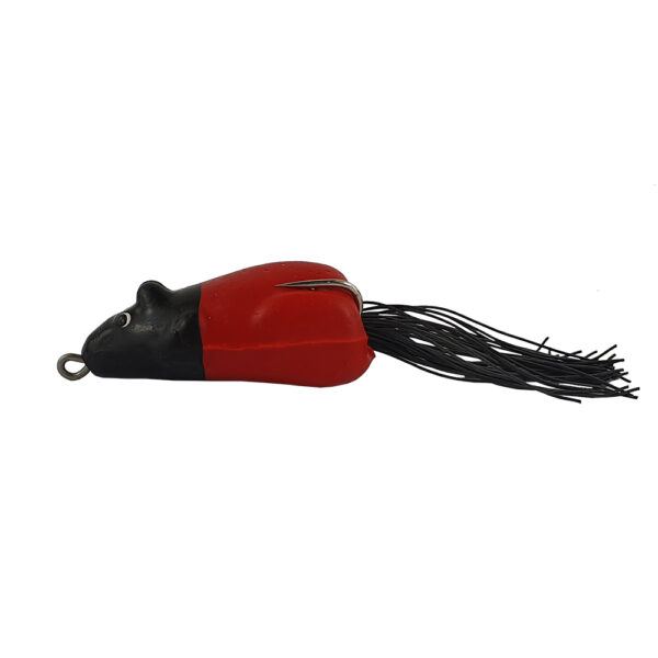 Isca Artificial Giro Frog Life cor Vermelho com cabeca preta – 8cm 16g