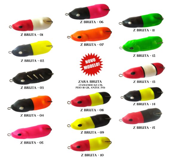 Isca Artificial Zara Bruta Turbo Iscas 8,5cm 18g Frog Antienrosco - Image 2