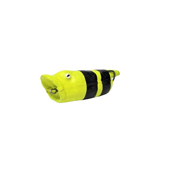 Isca Artificial Zara Popper Pro Line cor coral amarelo com preto – 9cm 14g