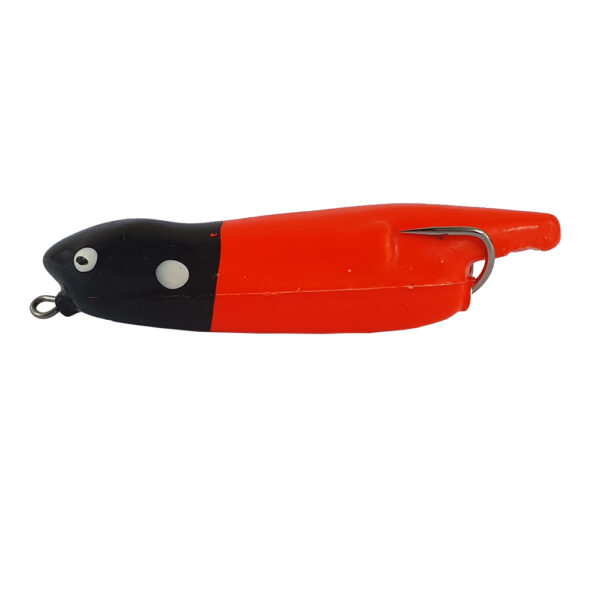 Isca Artificial Zara Pro Pro Line cor laranja com cabeca preta – 9,5cm 15g