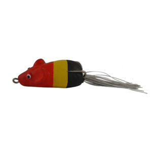 O Rato Frog Life isca anti-enrosco cor Preto, amarelo e vermelha – 4,5cm 10g