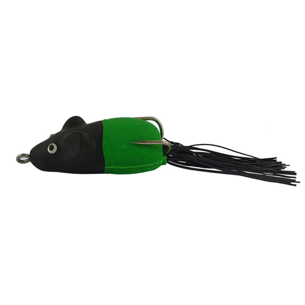O Rato Frog Life isca anti-enrosco – 4,5cm 10g Cor Verde Com Cabeça Preta