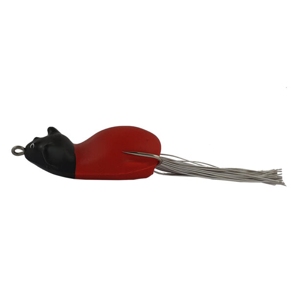 Isca Artificial Rato Jerry Frog Life cor Vermelho cabeça preta – 6cm 13g