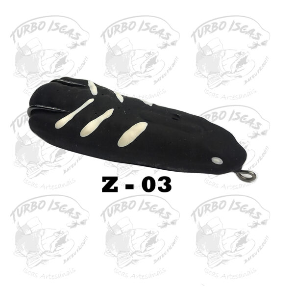 Isca Artificial Zara Turbo Turbo Iscas 8cm 15g com Rattlin cor preto