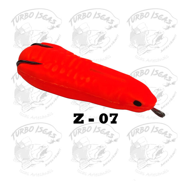 Isca Artificial Zara Turbo Turbo Iscas 8cm 15g com Rattlin cor laranja