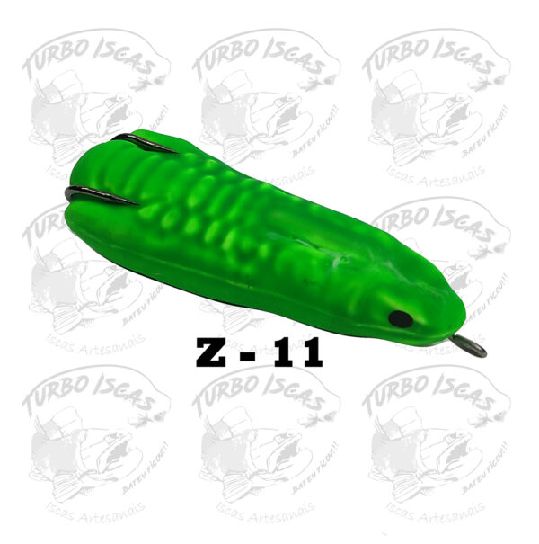 Isca Artificial Zara Turbo Turbo Iscas 8cm 15g com Rattlin cor verde