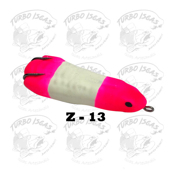 Isca Artificial Zara Turbo Turbo Iscas 8cm 15g com Rattlin rosa branco e rosa