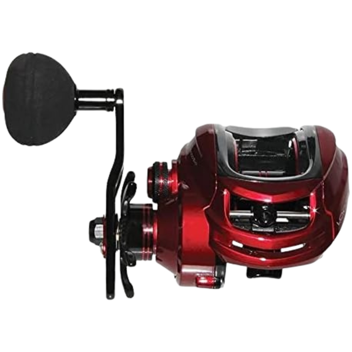 Carretilha Maruri Logan 10000 PW com 9+1 rolamentos e drag de 4,5kg vista frontal devanador