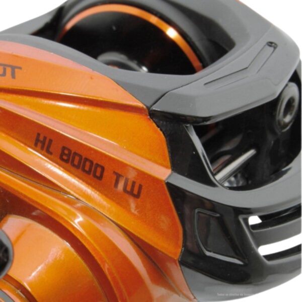 Carretilha Saint Plus Twister 8000 com drag de 4,5kg e recolhimento 7.2:1 detalhes