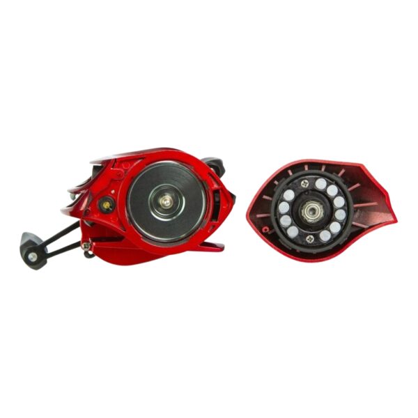 Carretilha Sumax Atenas 7000 tampa regulagem aberta