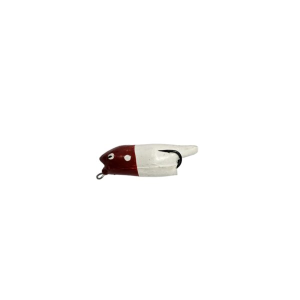 Isca Artificial Mini Zara Pro Line cor branco com cabeça vermelha – 7cm 10g