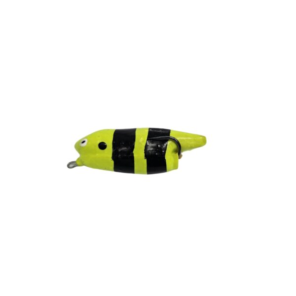 Isca Artificial Mini Zara Pro Line cor coral amarelo com preto – 7cm 10g