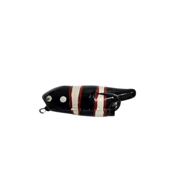 Isca Artificial Mini Zara Pro Line cor coral preta com listras brancas – 7cm 10g