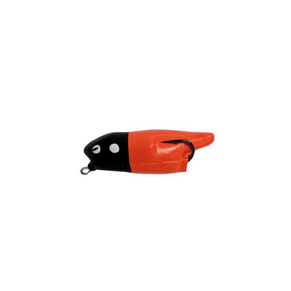 Isca Artificial Mini Zara Pro Line cor laranja cabeça preta – 7cm 10g