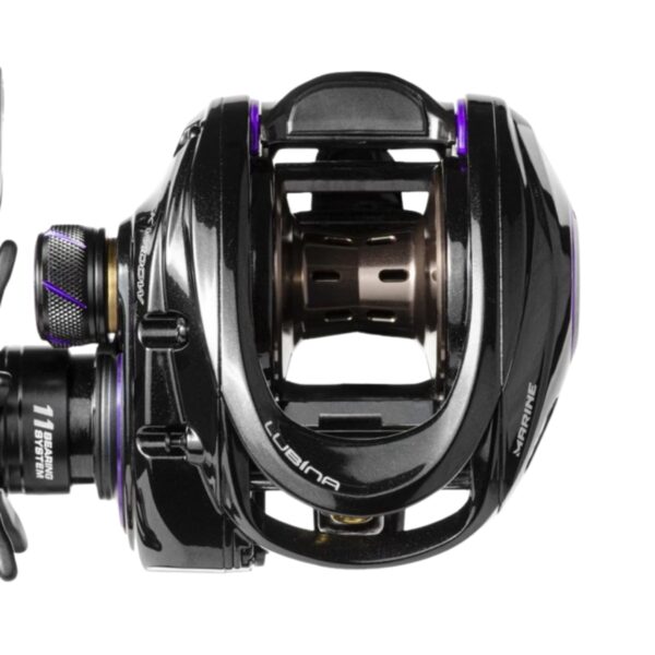 Carretilha Lubina Black Widow GTX 9.5:1 vista suprior