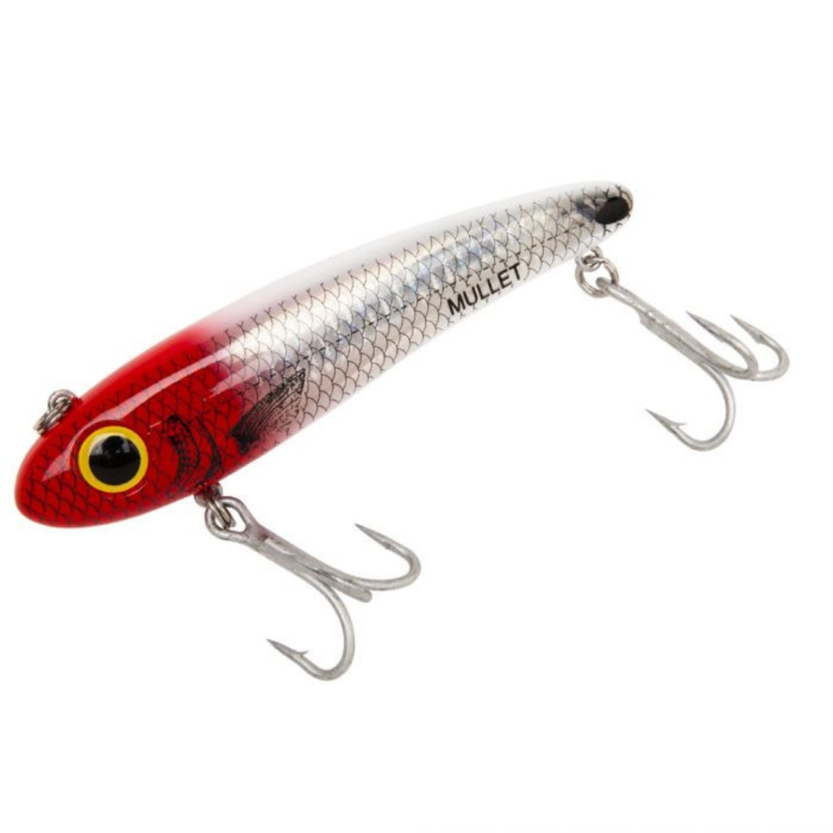 Isca Artificial Bomber Mullet cor Red Head Flash