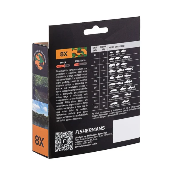 Linha fishermans amazônica 8 fios