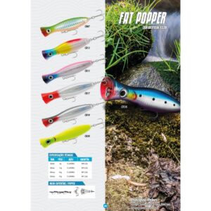 Isca Artificial Fat Popper 120 Crown – popper de superfície para dourado, tucunaré e traíra