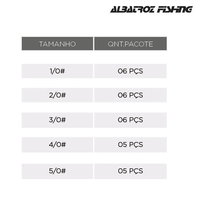 Anzol Offset Worm Rock Fish Strong Albatroz