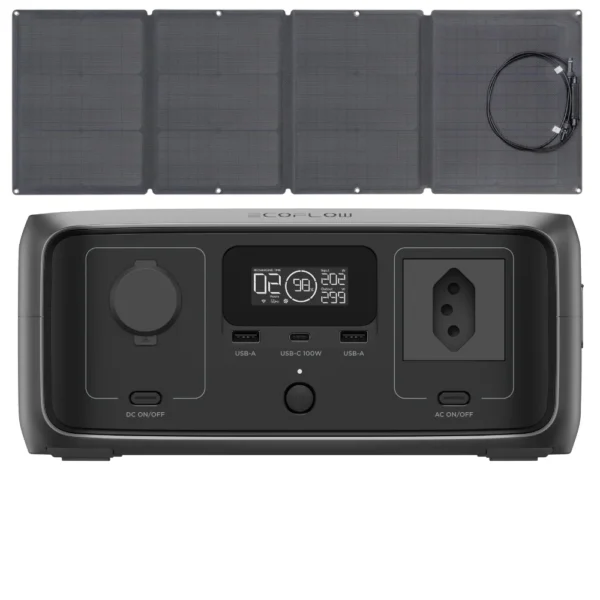 Ecoflow river 3 + painel 110w