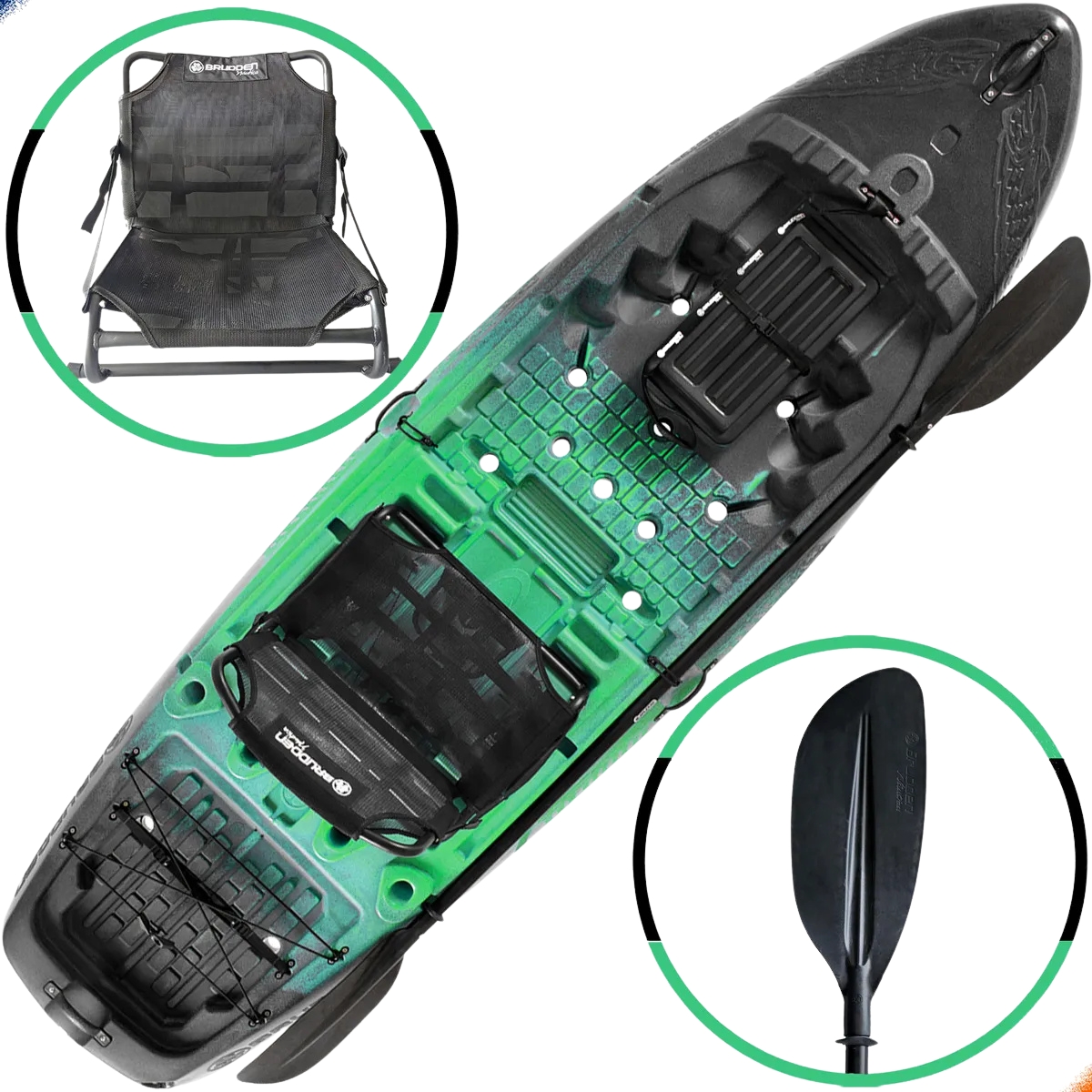 Caiaque Brudden Hunter Fishing 285 Lima Preto