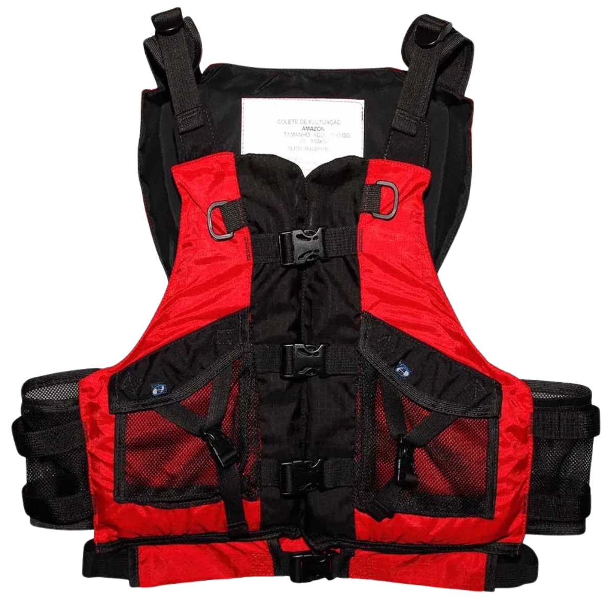 Colete Salva Vidas Fishing Amazon G/GG Hidro2Eko (70 kg a 110 kg) vermelho