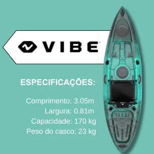 Caiaque Vibe Yellowfin 100 – Verde com Preto