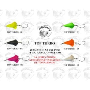 isca artificial giratória top turbo traíra